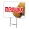 Signmission Empanadas Yard Sign & Stake outdoor plastic coroplast window, C-2436 Empanadas C-2436 Empanadas - alternate 1